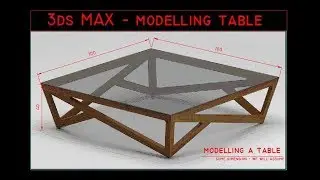 3dS Max  - Modelling table  -3dS Max Tutorial