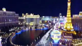 DJI MAVIC PRO flying over Las Vegas strip 4k