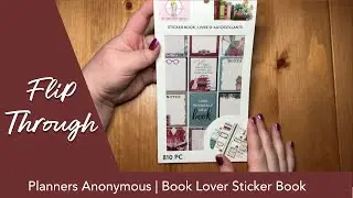 Planners Anonymous Book Lover Sticker Book Flip Through