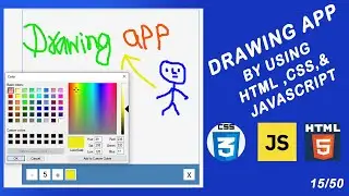Learn Html5 and JavaScript Canvas By Creating A Drawing App #project-15