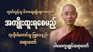 ညစဉ်တရားတော် နာကြားရင်း ကုသိုလ်စိတ်ဖြင့် အိပ်စက်အနားယူကြပါ #ပါချုပ်ဆရာတော်ကြီး
