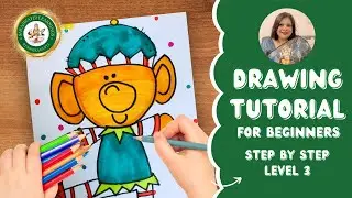 Elf Drawing Step by Step | Easy Elf Drawing for Beginners | Christmas Drawing 🎄