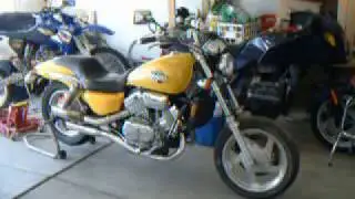 Yellow 1994 Honda Magna Back To Life - Start Up