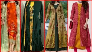 Trendy Long Shrug Design| Kurti With Long Shrug ||2020- 2021|| #Shrug #Design