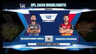KKR VS SRH IPL 2020 HIGHLIGHTS II KOLKATA KNIGHT RIDERS VS SUNRISERS HYDERABAD IPL 2020 HIGHLIGHTS