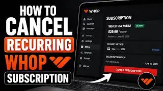How to cancel your recurring WHOP subscription | Stop WHOP Bot auto-renewal | WHOP Bot subscription