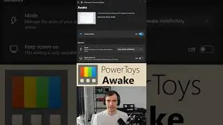 Give your PC a caffeine boost ☕ | #PowerToys Awake #coffee #caffeine #windows #productivity #tips