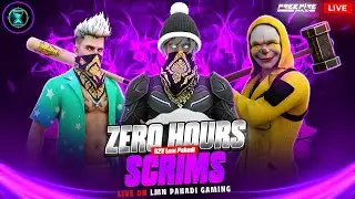 ZERO HOURS SCRIMS // FREE LOBBY // FREE FIRE MAX ESPORTS TOURNAMENT PRACTICE MATCHES LIVE