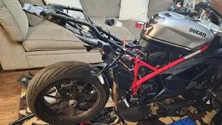 Finally Installing NEW Ducati 848/1098/1198 TAIL TIDY Kit!!!