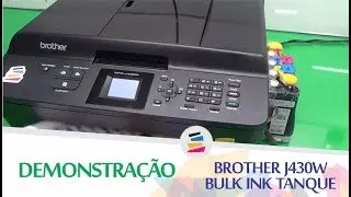 Demonstra&ccedil;&atilde;o - Brother J430W com Bulk Ink Tanque 90ml Instalado - SULINK