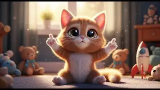 Learn Body Parts with a Cute Cat 🐱 | Body Parts for Kids | Fun Educational Video