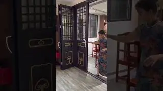 retro-design folding door #foldingdoor #folddoor #aluminiumdoor #factory