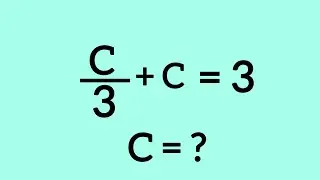 Tricky Math Question For Competitive Exams | What is the value of C ?? |