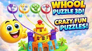 Whool Puzzle 3D Gameplay Walkthrough | Satisfying 3D Brain Teaser Levels & Relaxing Puzzle Fun