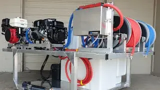 @midwestwashingequipmentllc1209 Tsunami + PW gas powered soft wash & pressure wash truck skid