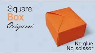 How to make easy square paper box | easy paper box | #paperbox #origamibox #papercraftideas #diy