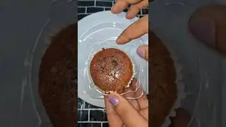 Cake muffils double choco #cupcake #doublechocolate #cake #cakeshorts