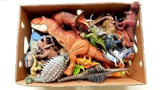 My Jurassic World2 Dinosaur Toy Box! Learn Dinosaur Names With Action Dino Toys