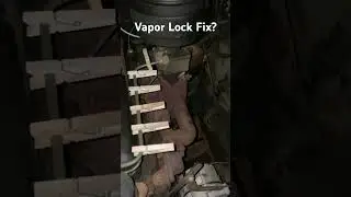 Vapor Lock Fix with Wooden Clothespins #chevy #235 #inline6
