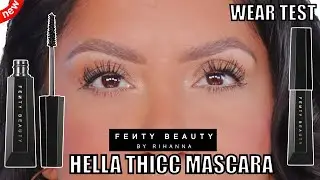 *new* FENTY BEAUTY HELLA THICC MASCARA REVIEW + ALL DAY WEAR TEST *fine/flat lashes*| MagdalineJanet