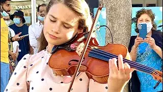 Arcade - Duncan Laurence | Amazing Street Performance | Violin Cover by Karolina Protsenko