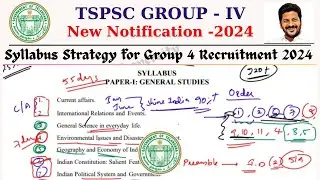 TSPSC Group 4 Notification 2025 | Syllabus, Exam Pattern, Preparation Strategy & Best Books | TGPSC