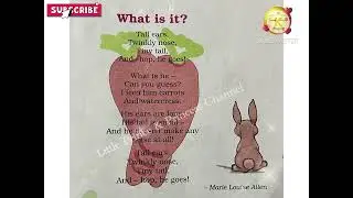 What is it ? Poem | Tall ears twinkly nose English Riddle Poem with Lyrics |Guess Animal| IV Std 👍