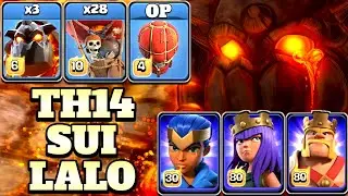 Sui Lalo Attack is Insanely Strong!! Th14 Lalo Attack Strategy - Clash of Clans Th14 Attack Strategy