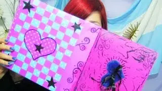 ❤ Decora tu CARPETA o CUADERNO (dos formas) ¡Super fácil! ❤
