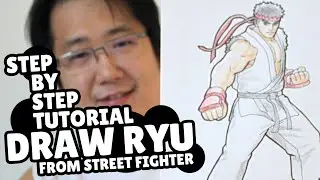 How to Draw Ryu from Street Fighter Easy Step by Step Tutorial