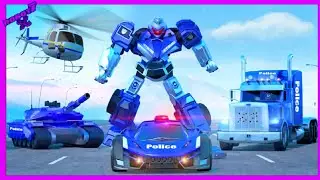 Police Robot Car Games - Transforming Robot Games Android gameplay