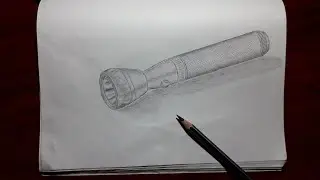 Flashlight drawing/ 🔦🔦. easy pencil drawing.