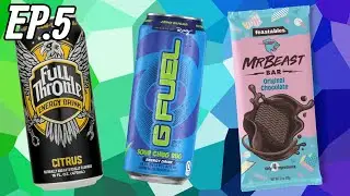 Trying different energy drinks (and MrBeast chocolate) EP.5 (ft.Avery)
