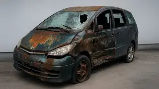 🚐 Unbelievable! This 20-year-old Toyota Estima transformed into a futuristic concept car! 😱