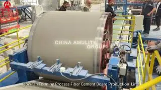 Amulite #fibercementboard  Production Line &mdash; Advanced Technology for High-Quality Panels