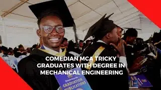 Comedian MCA Tricky graduates with degree in Mechanical Engineering