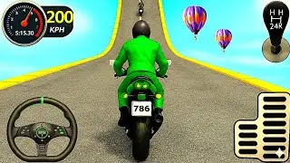 Mega Ramp Bike Racing 3D Games - Bike Stunt 3D Impossible Motorbike Game - Android Gameplay Epi 87