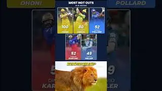 Most Not Out in IPL History