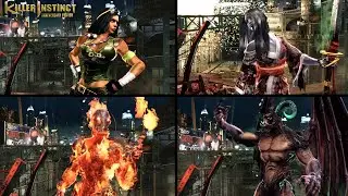 Killer Instinct: Anniversary Edition - Stage Ultra (Downtown Demolition) - All Characters Animation