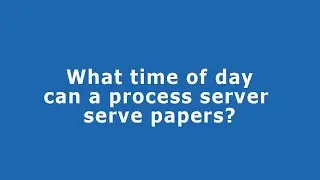 Can a Process Server Serve Papers at Night? 7 Shocking Truths You Must Know!