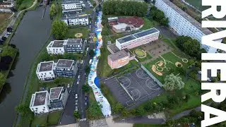 Riviera - La plus grande fresque pi&eacute;tonne de France &agrave; Jarville-la-Malgrange
