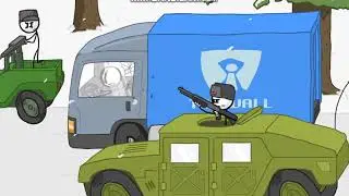 Best moment in Henry stickman Fleeing the complex.