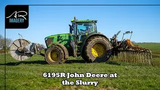 John Deere 6195R Working the 12m SlurryQuip Dribble Bar | John Steele & Sons