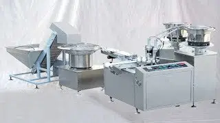 dual heads caps wadding foil inserting MC auto feeding assembly Machine d'assemblage de bouchons