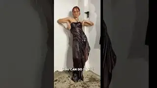 Wet sculpted dress is wearable! Sit move live in them👍🏼#fashiontrends #wearableart #viralvideo