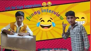 funny interview 😂😃।। babalu or manager 😃 edit by hitesh chouhan 