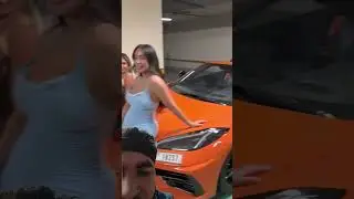 How to pickup a girls👯 with supercar🏎️#car#funny #c8 #corvette #foryou #mycar#prank#shorts