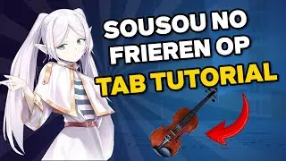 Sousou no Frieren Op 『 Yuusha - YOASOBI 』Tab Tutorial Viol&iacute;n TUTORIALS and TABS / How to play VIOL&Iacute;N