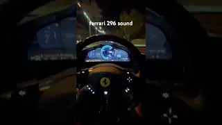 Ferrari 296  gts from electric mode to gasoline mode