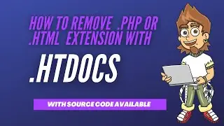 How to remove  .php extension from webpage using .htaccess file || Code Caption